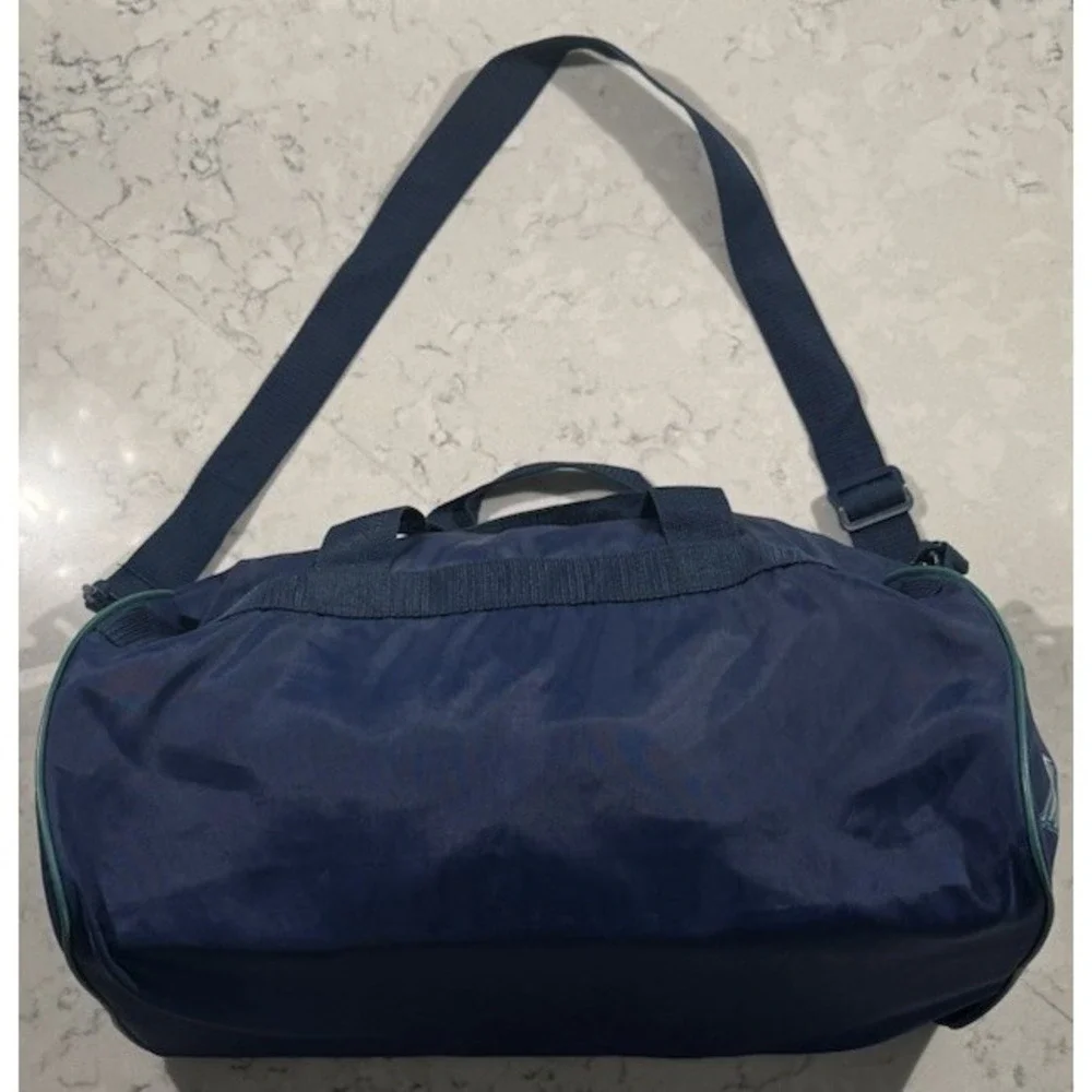 VTG 90s Seattle Mariners Duffle Bag Blue Promo Nylon Gym MLB SGA 19x10x9.5